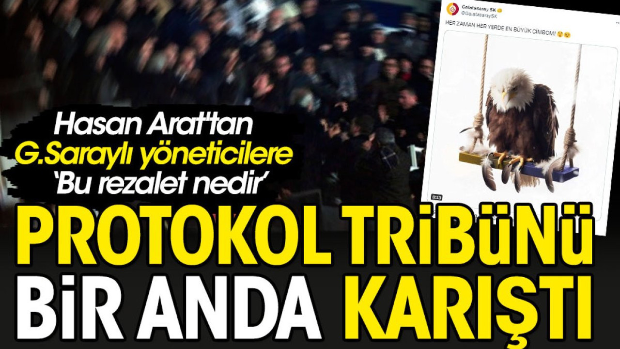 Derbide protokol tribününde kıyamet. Maç bitti Hasan Arat hesap sordu