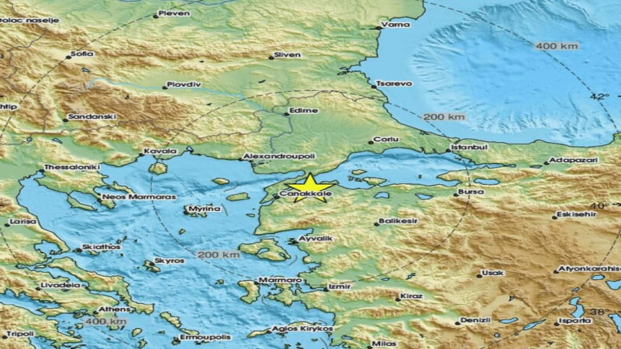 Çanakkale'de deprem (12 Mart 2024)