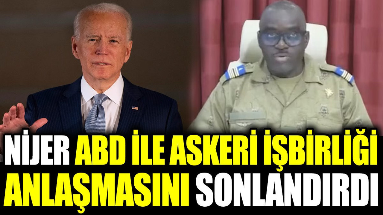 Nijer ABD ile askeri işbirliği anlaşmasını sonlandırdı
