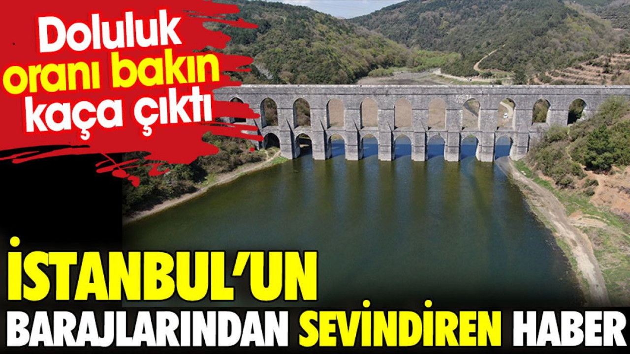 İstanbul barajlarından sevindiren haber. Doluluk oranı bakın kaça çıktı