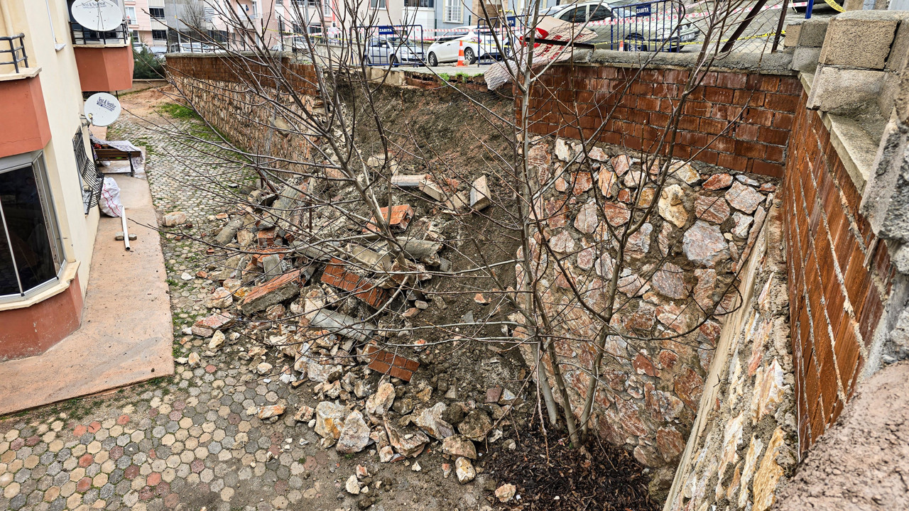 Tokat’ta istinat duvarı çöktü 'Faciaya ramak kaldı'