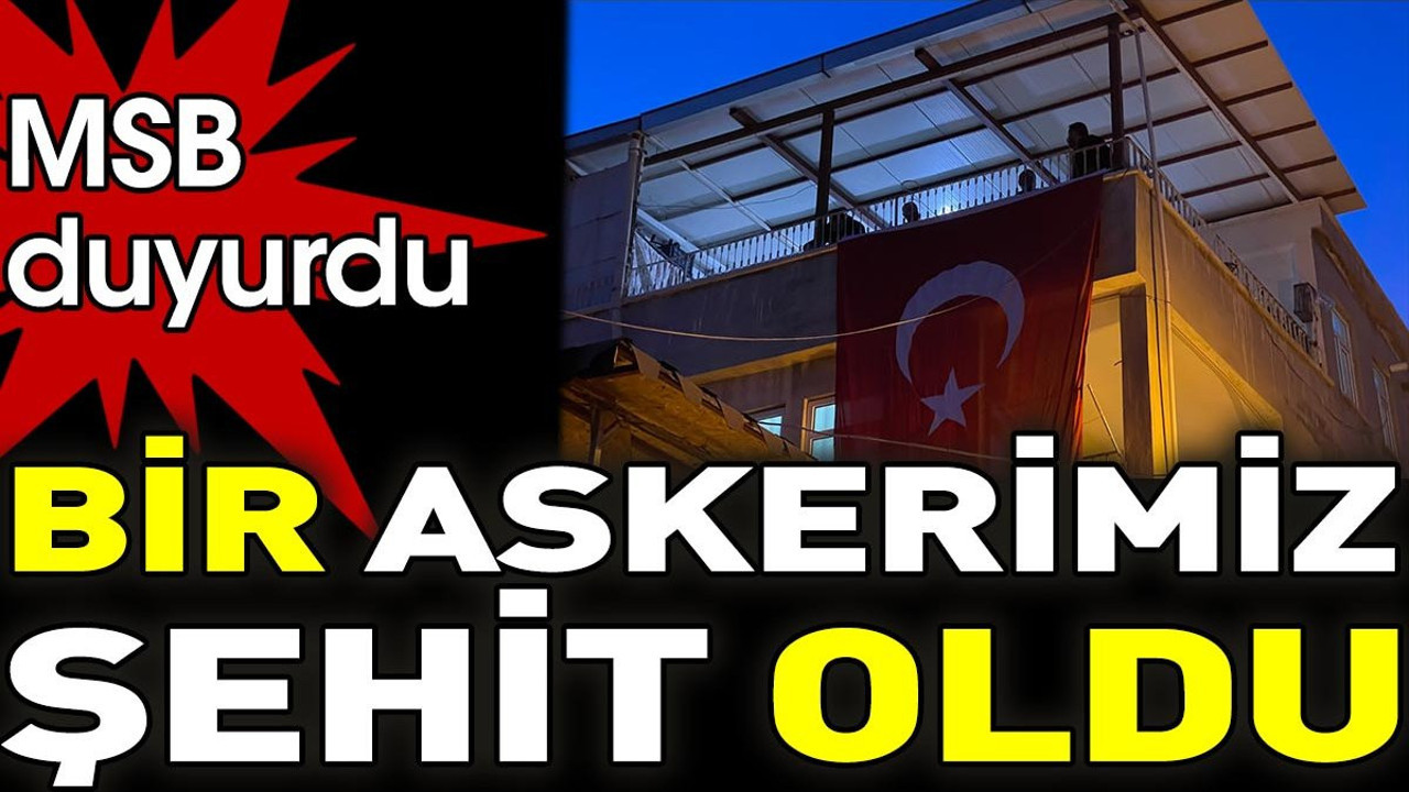 MSB duyurdu: Bir askerimiz şehit oldu (23 Mart 2024)