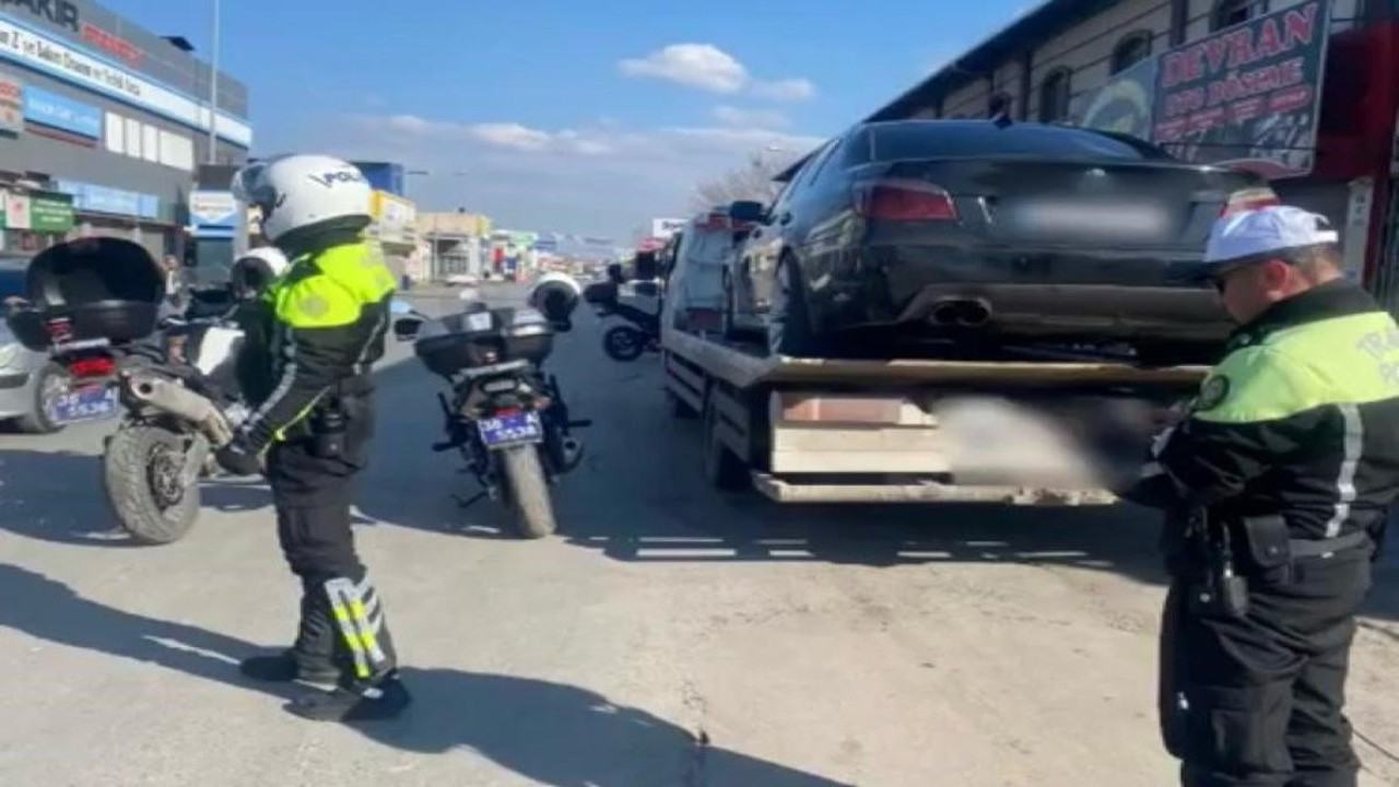 Drift yapan iki sürücüye 64 bin 468 lira ceza