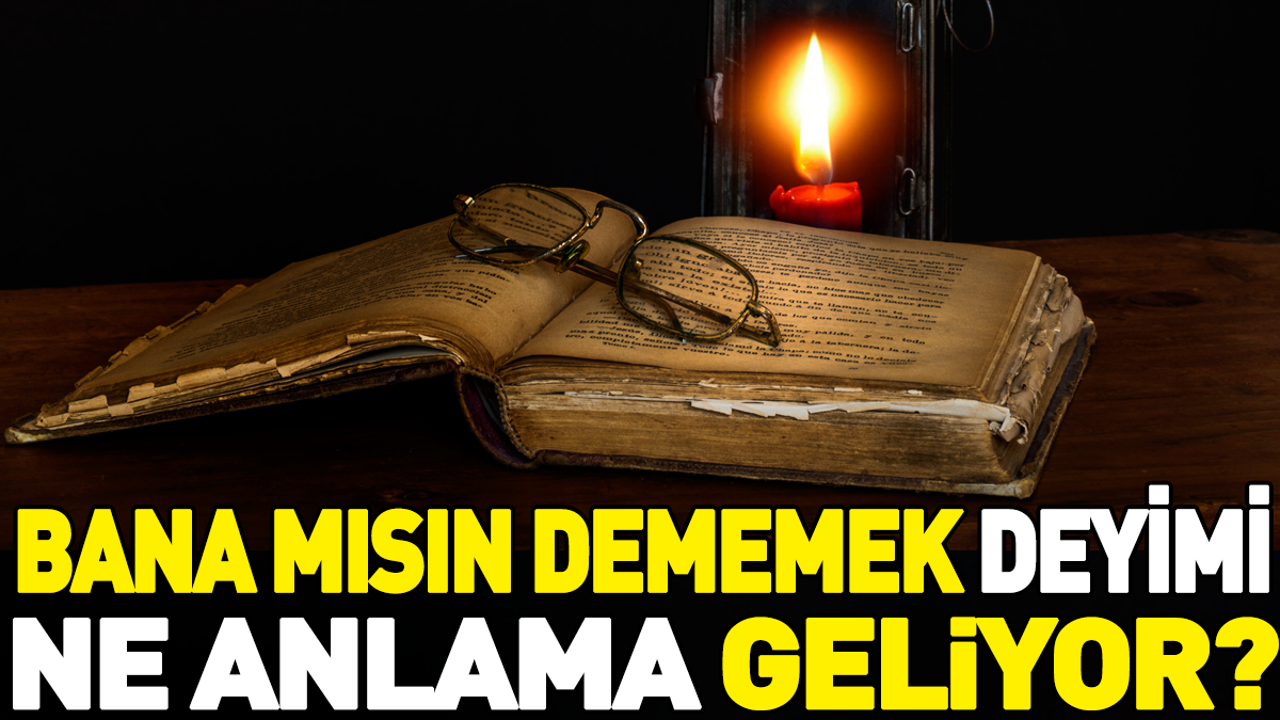 Bana mısın dememek deyimi ne anlama geliyor?