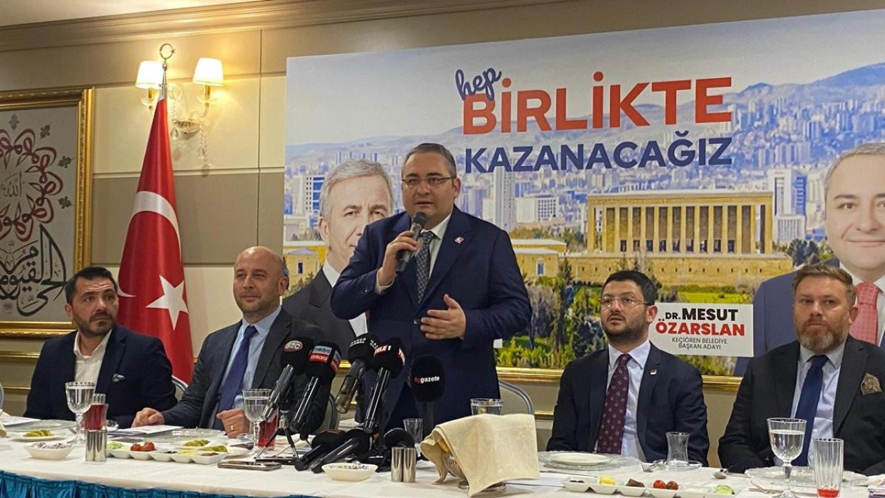 CHP Keçiören adayı Mesut Özarslan 5.6 puan önde olduklarını açıkladı