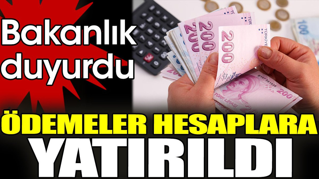 Ödemeler hesaplara yatırıldı. Bakan duyurdu (29 Mart 2024)