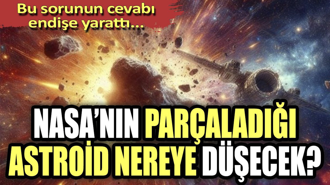 NASA'nın parçaladığı astroid nereye düşecek? Bu sorunun cevabı endişe yarattı