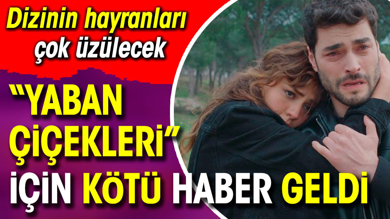 'Yaban Çiçekleri' için kötü haber geldi. Dizinin hayranları çok üzülecek