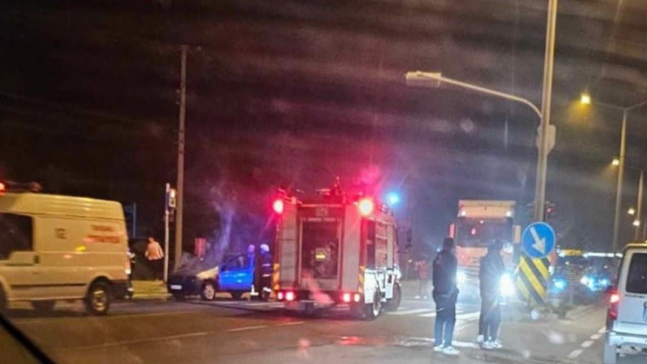 Seyir halindeki alevlere kapıldı