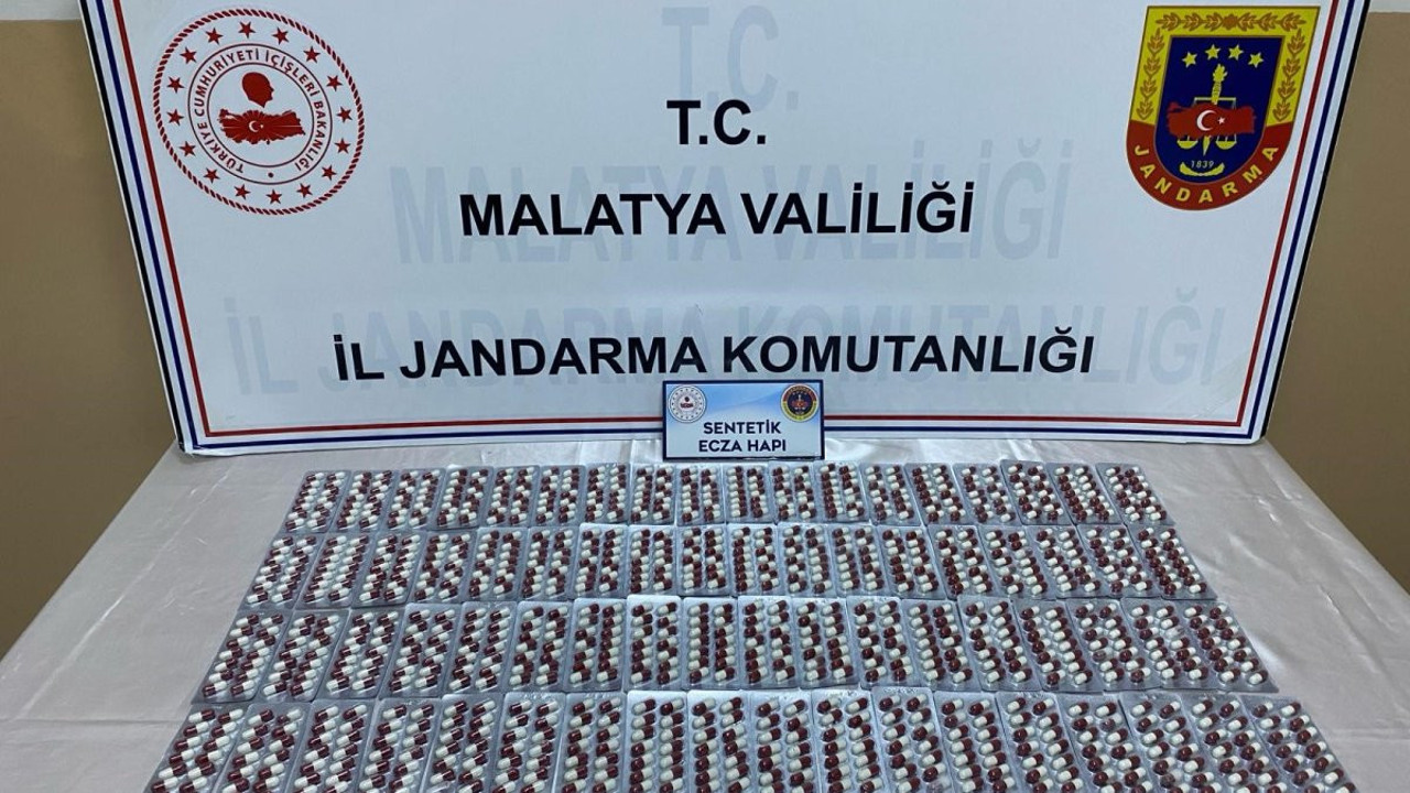 Malatya’da binden fazla uyuşturucu hap ele geçirildi