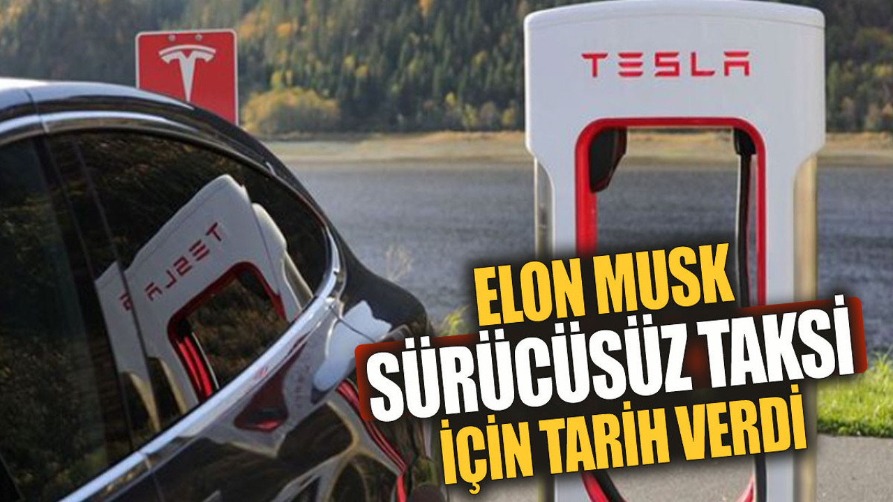 Elon Musk sürücüsüz taksi için tarih verdi