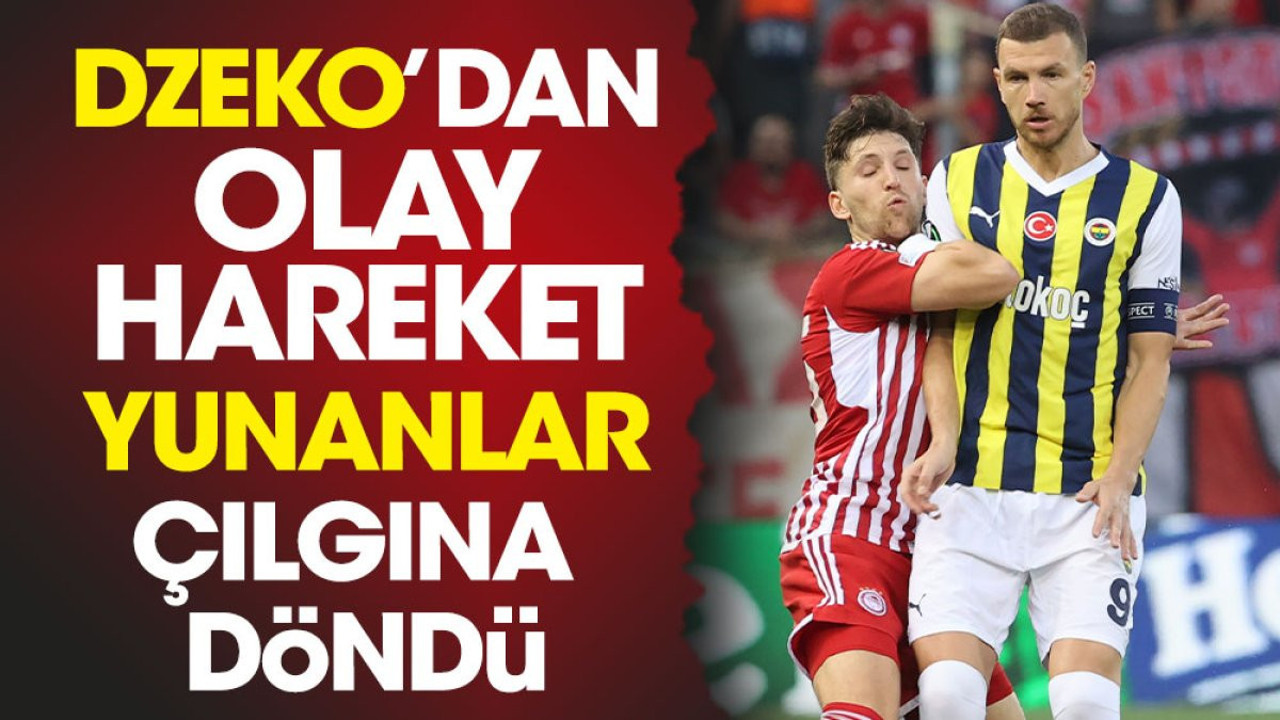 Dzeko'dan olay hareket. Yunanlar çılgına döndü