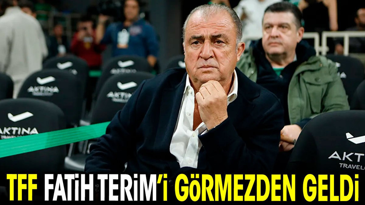 TFF Fatih Terim'i görmezden geldi