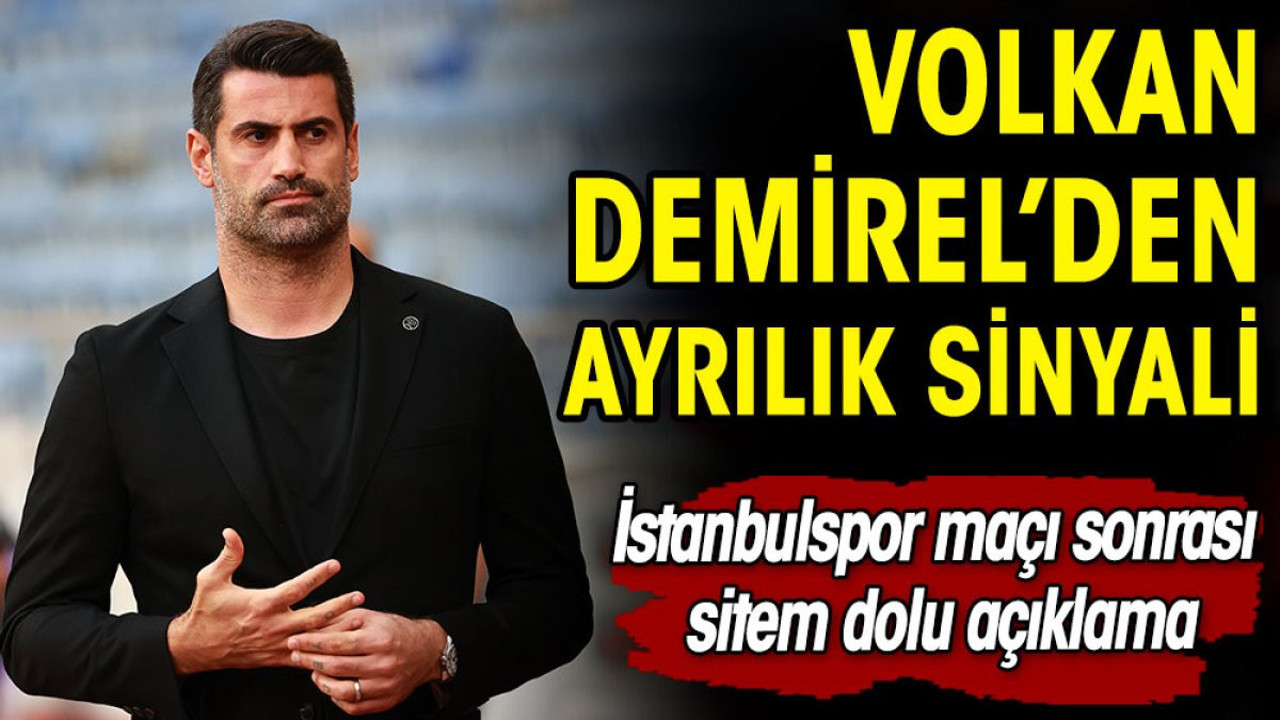 Volkan Demirel'den istifa sinyali. Yenilgi sonrası sitem dolu açıklama