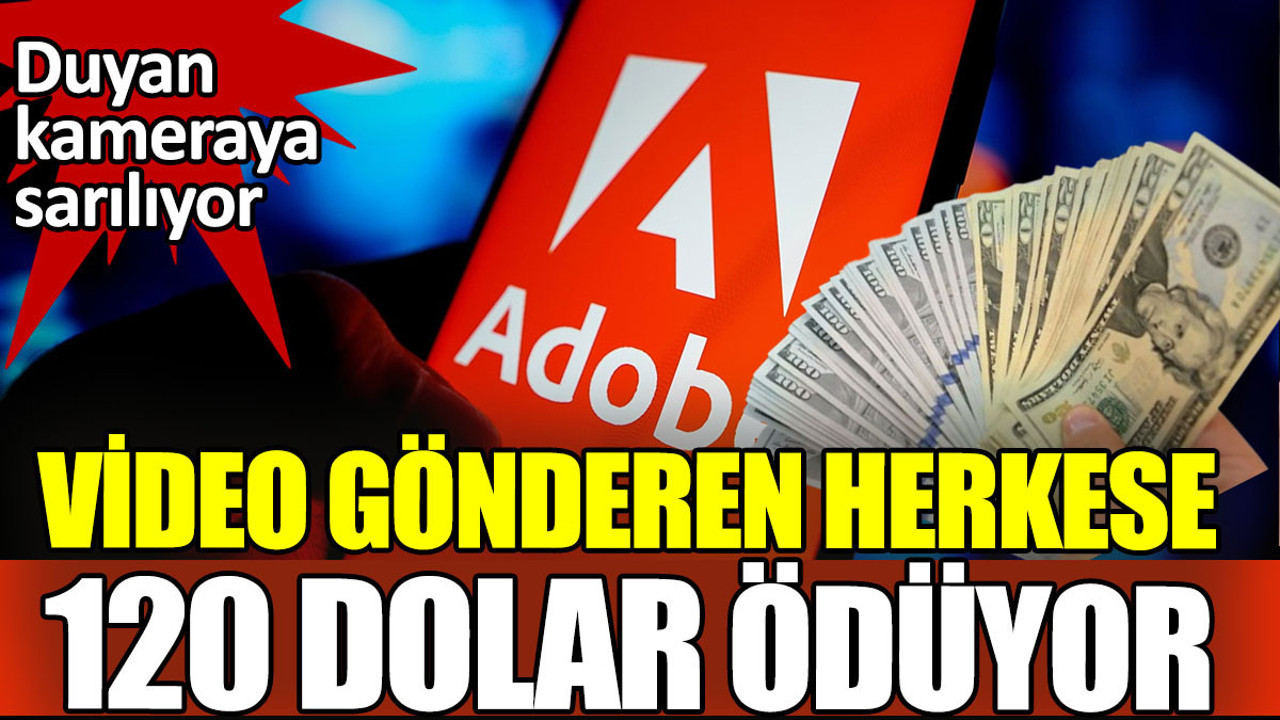 Video gönderen herkese 120 dolar ödeniyor Adobe'yi duyan kameraya sarılıyor