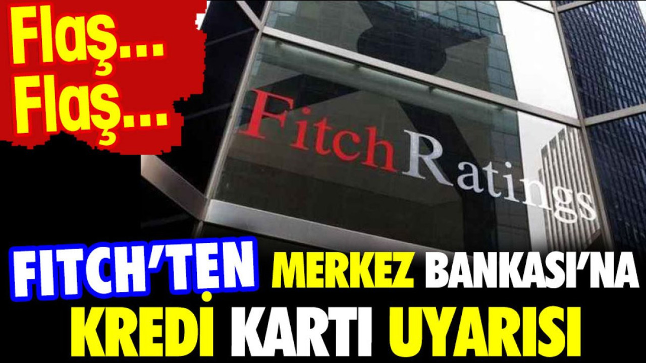 Flaş...Flaş...Fitch'ten Merkez Bankası'na kredi kartı uyarısı