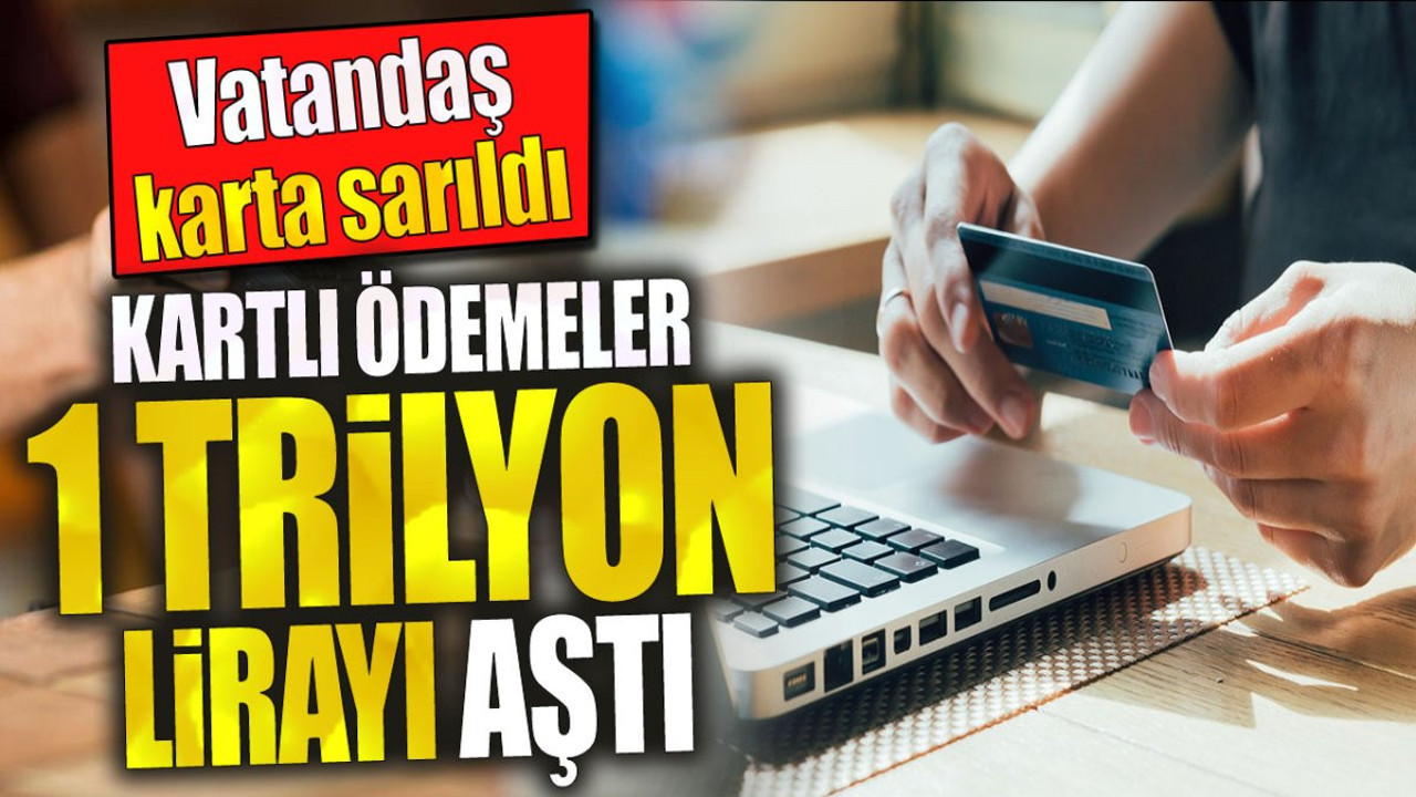 Kartlı ödemeler 1 trilyon lirayı aştı. Vatandaş karta sarıldı