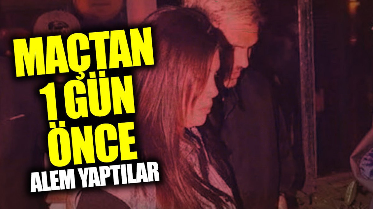 Maçtan 1 gün önce alem yaptılar