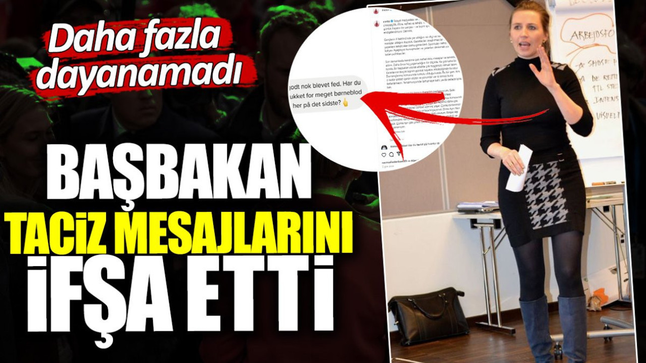 Başbakan taciz mesajlarını ifşa etti