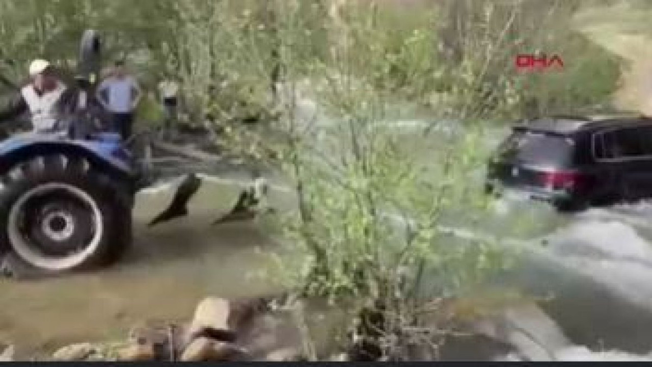 Giresun'da derede mahsur kalanların mucize kurtuluşu