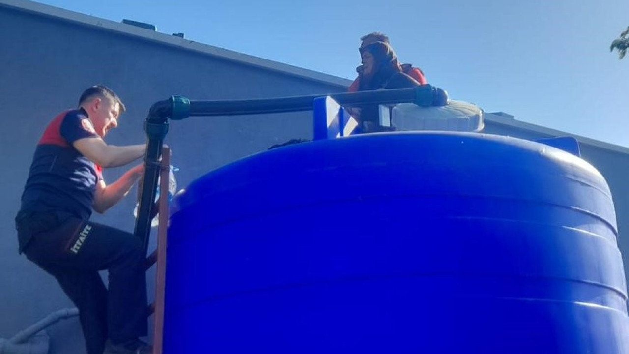 Temizlik esnasında su deposuna düştü