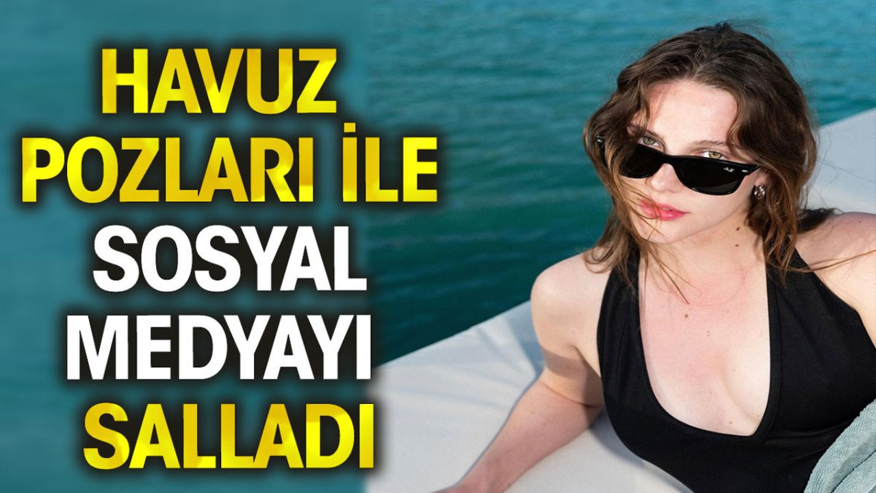 Alina Boz havuz pozları ile sosyal medyayı salladı