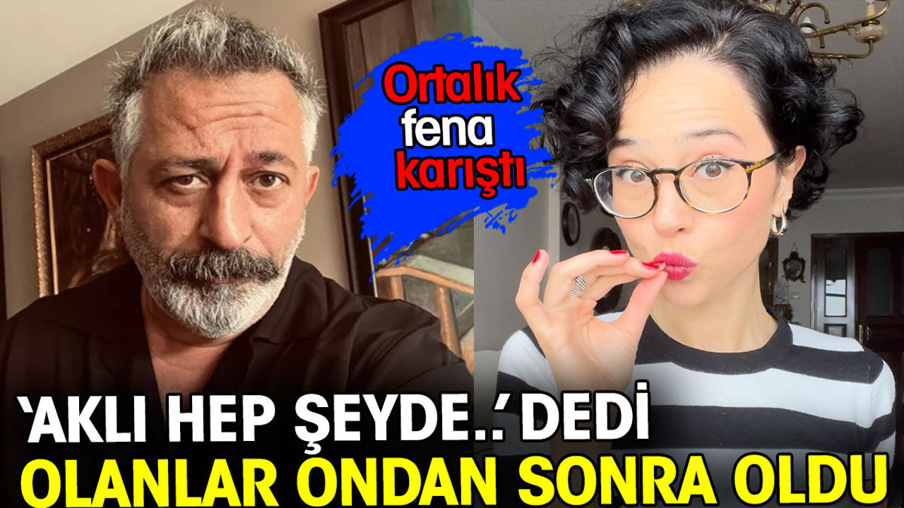 Cem Yılmaz'ın 'Aklı hep şeyde..' dedi. Ortalık karıştı