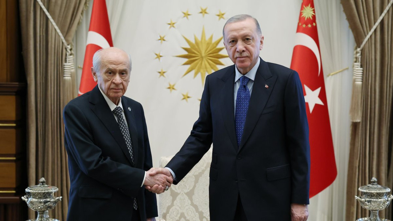 Erdoğan ve Bahçeli görüşmesi sona erdi