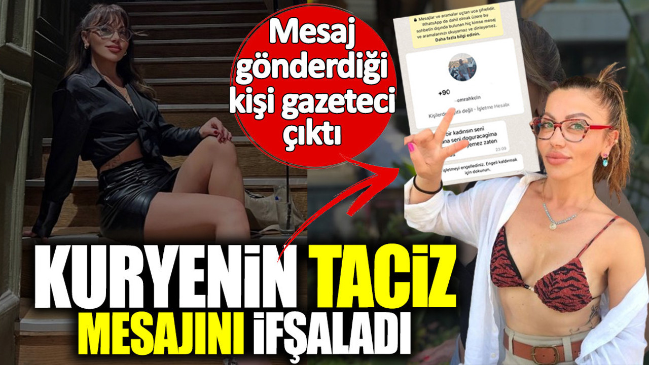 Yemek getiren kurye sert kayaya çarptı! WhatsApp’tan taciz mesajı attığı kişi gazeteci çıktı