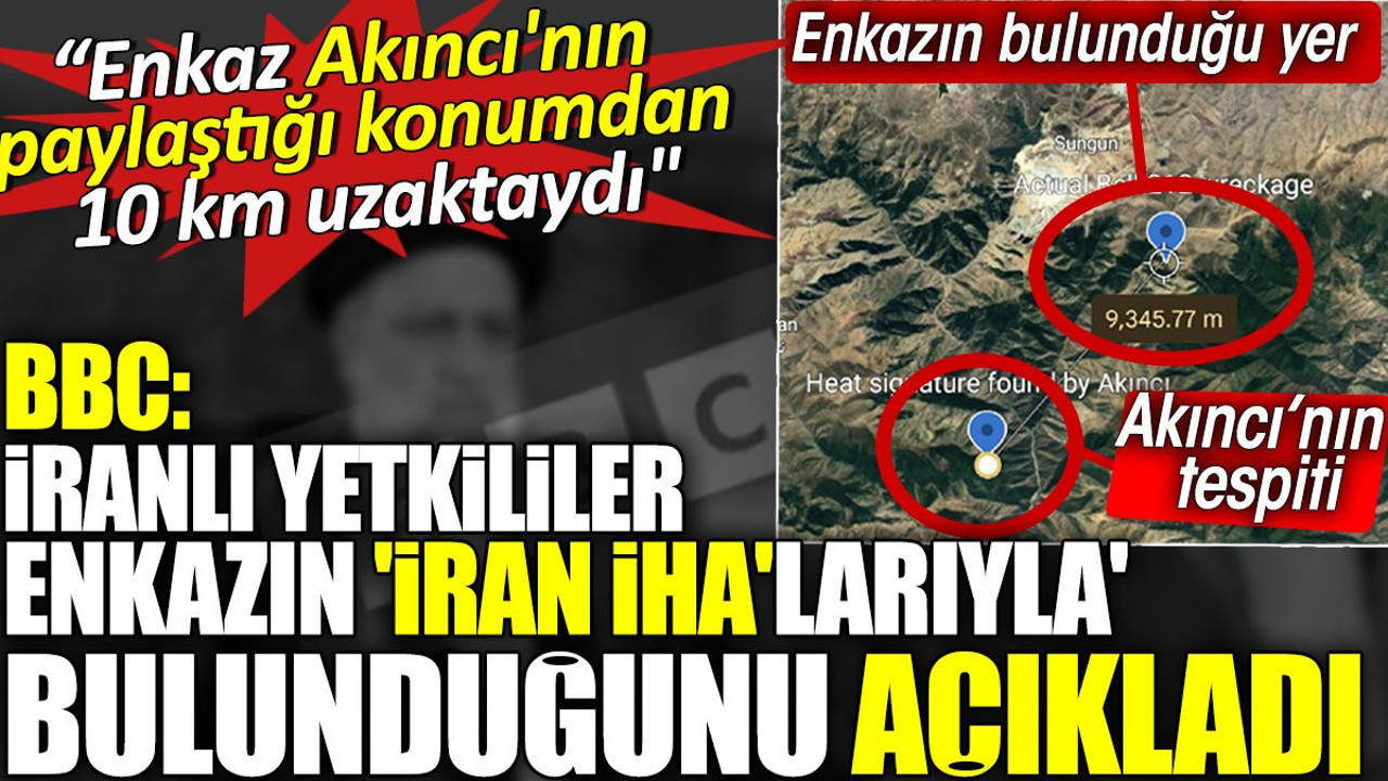 BBC: İranlı yetkililer enkazın 'İran İHA'larıyla bulunduğunu açıkladı