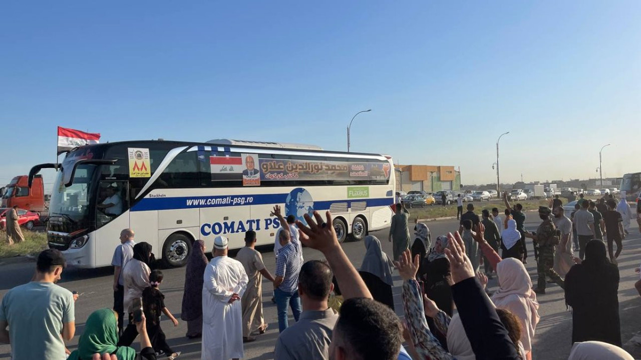 Kerkük'ün ilk hac kafilesi kutsal topraklara uğurlandı