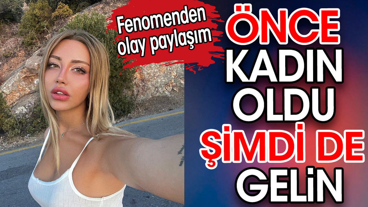 Mika Raun gelinlikle poz verdi