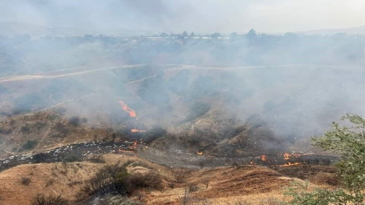 Çöp sahası alev aldı