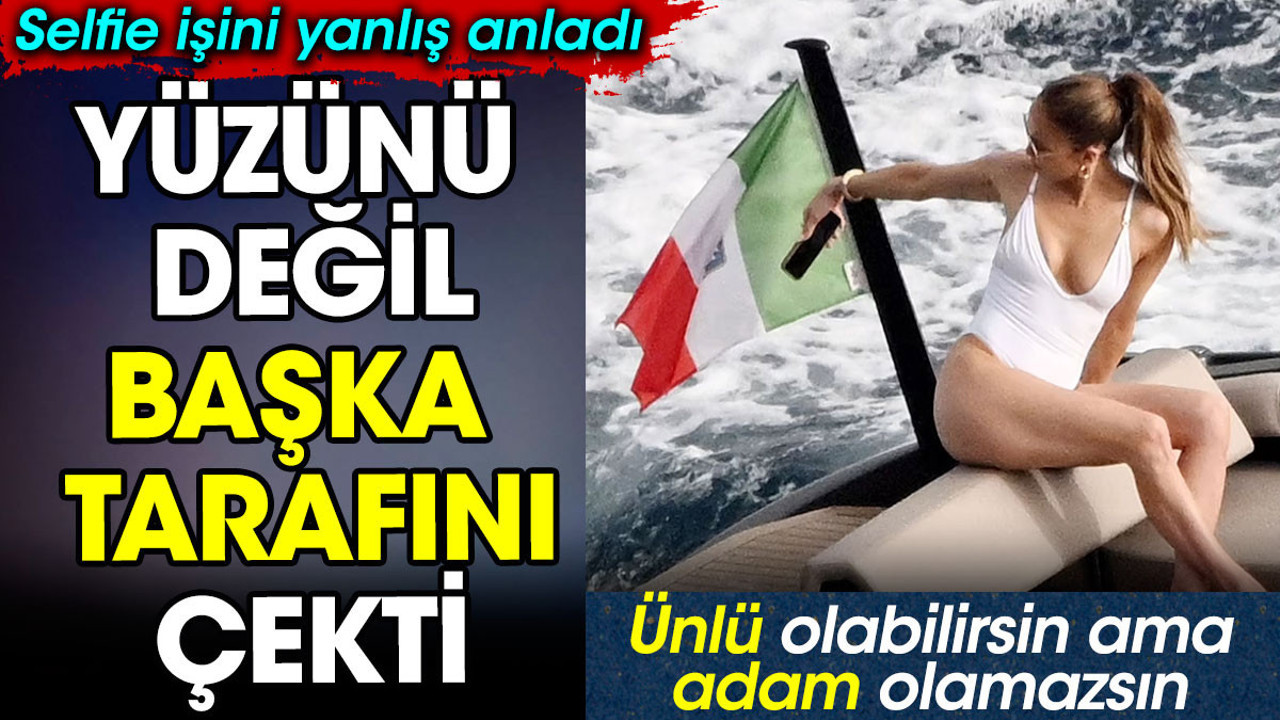 Jennifer Lopez yüzünü değil başka tarafını çekti