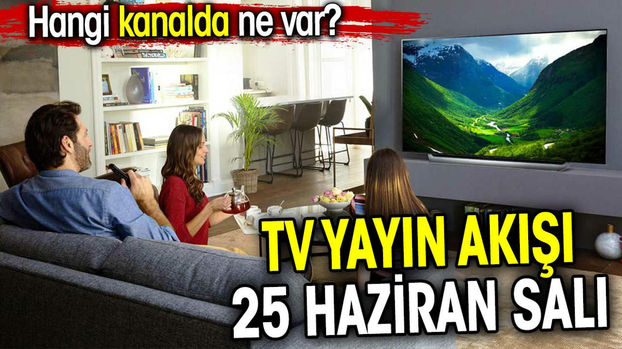 TV Yayın akışı 25 Haziran Salı. Hangi kanalda ne var?