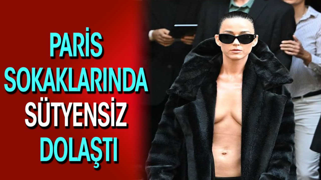 Ünlü şarkıcı Paris sokaklarında sütyensiz dolaştı