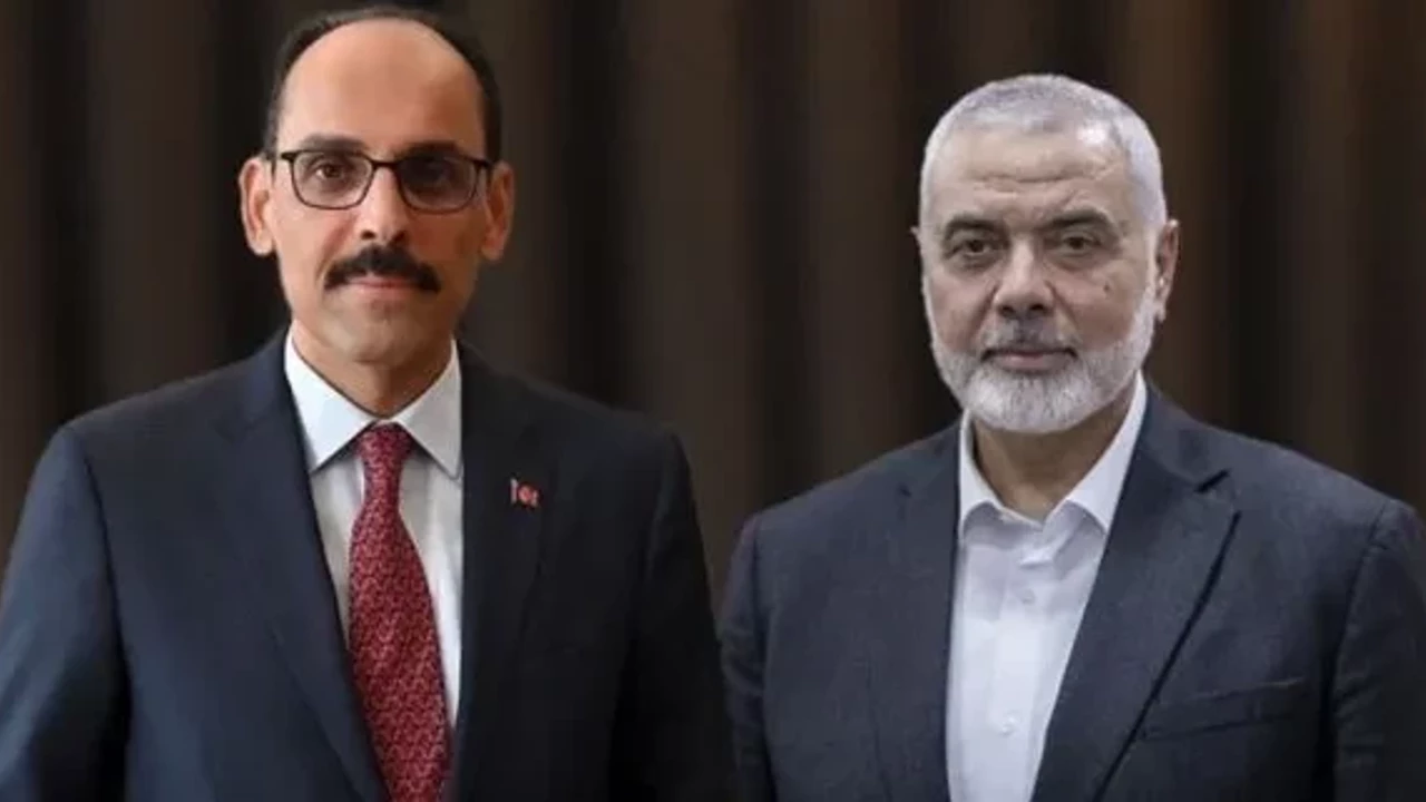 İbrahim Kalın Hamas lideri ile görüştü