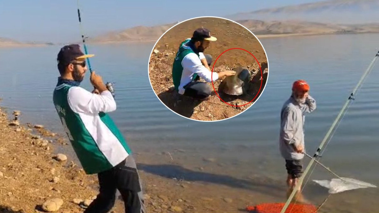 Oltayı sarınca gözlerine inanamadı: ‘Fırat’ çıktı