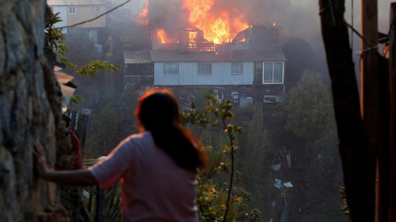 Evin mutfağında korkutan yangın