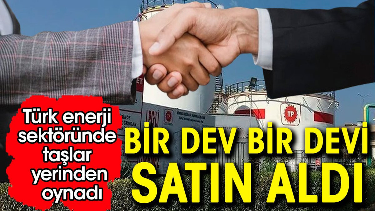 Bir dev bir devi satın aldı. Türk enerji sektöründe taşlar yerinden oynadı