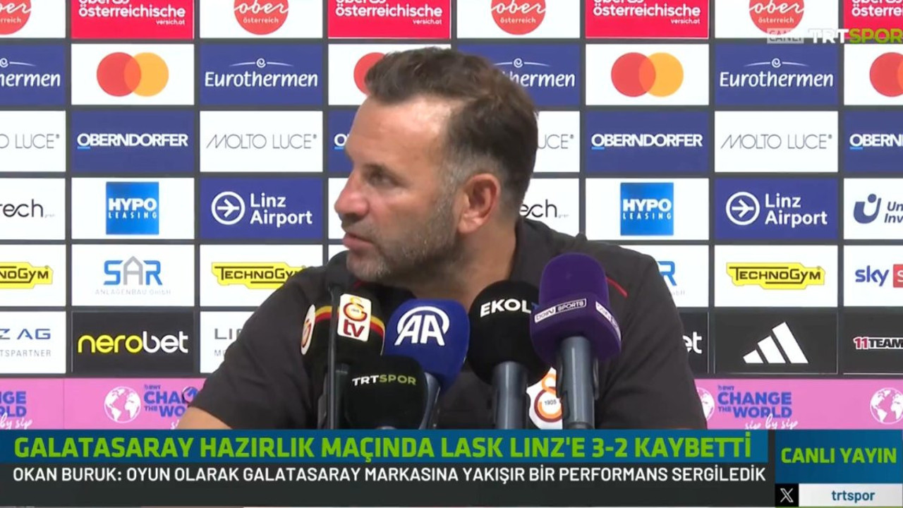 Okan Buruk canlı yayında yakalandı