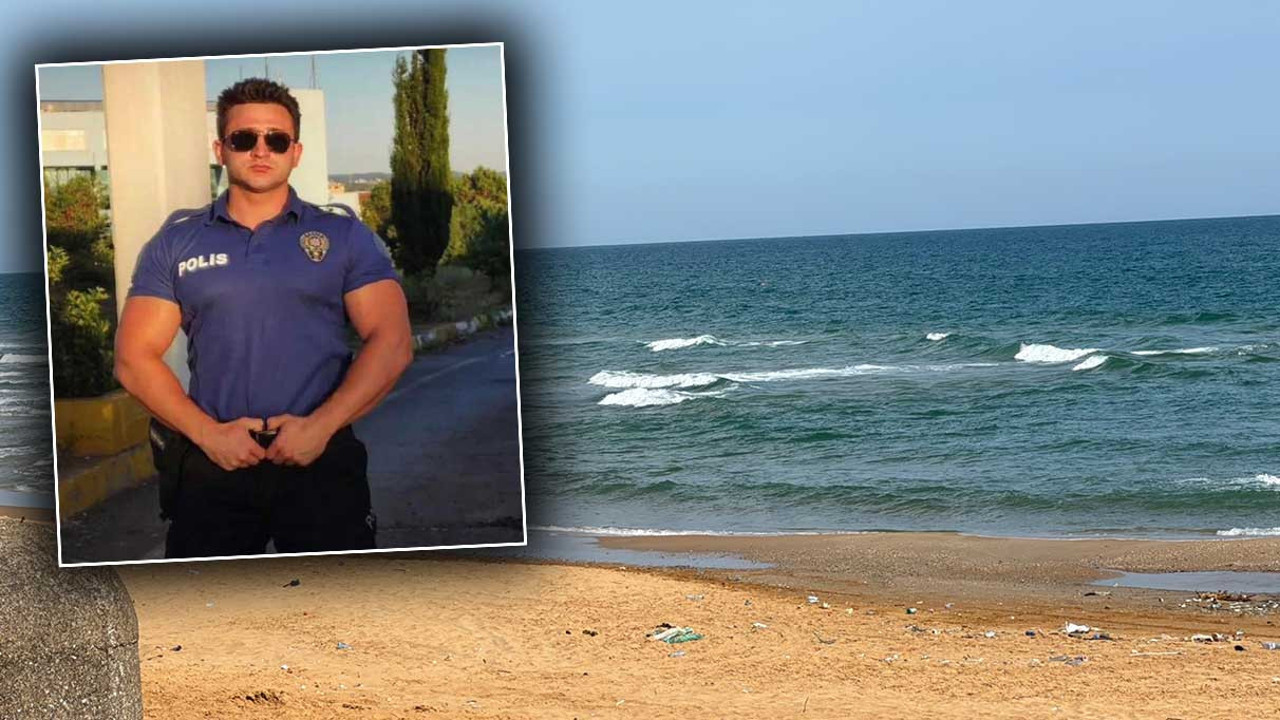 Denize giren polis memurundan acı haber