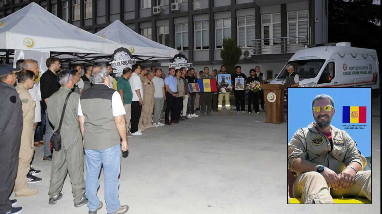 Yangın söndürme uçağı pilotu kalbine yenik düştü