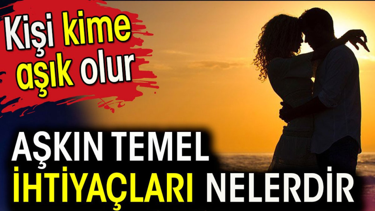 Aşkın temel ihtiyaçları nelerdir? Kişi kime aşık olur