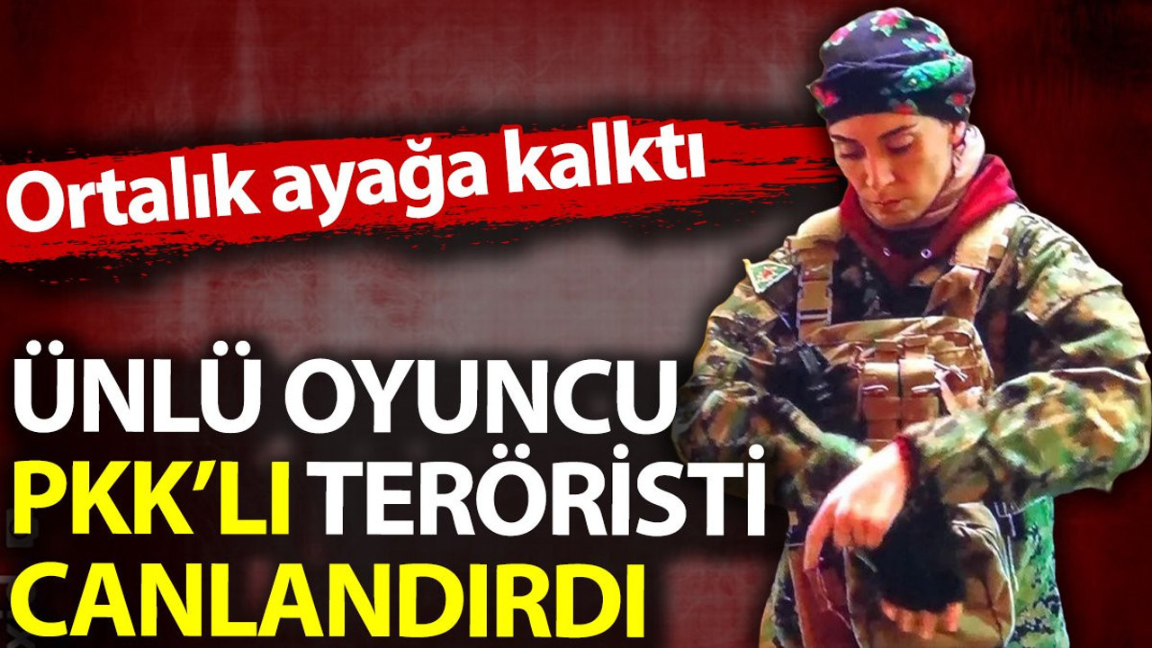 Ünlü oyuncu Melisa Sözen PKK'lı teröristi canlandırdı. Ortalık karıştı