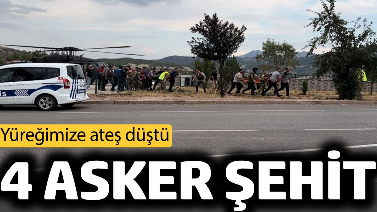 4 asker şehit oldu. Tunceli'de askeri araç kaza yaptı