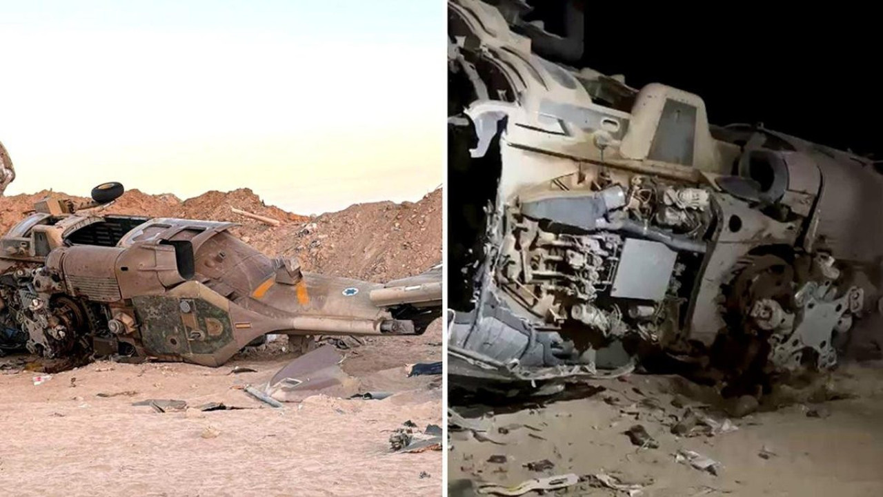 Rafah bölgesine iniş yapan İsrail helikopteri düştü