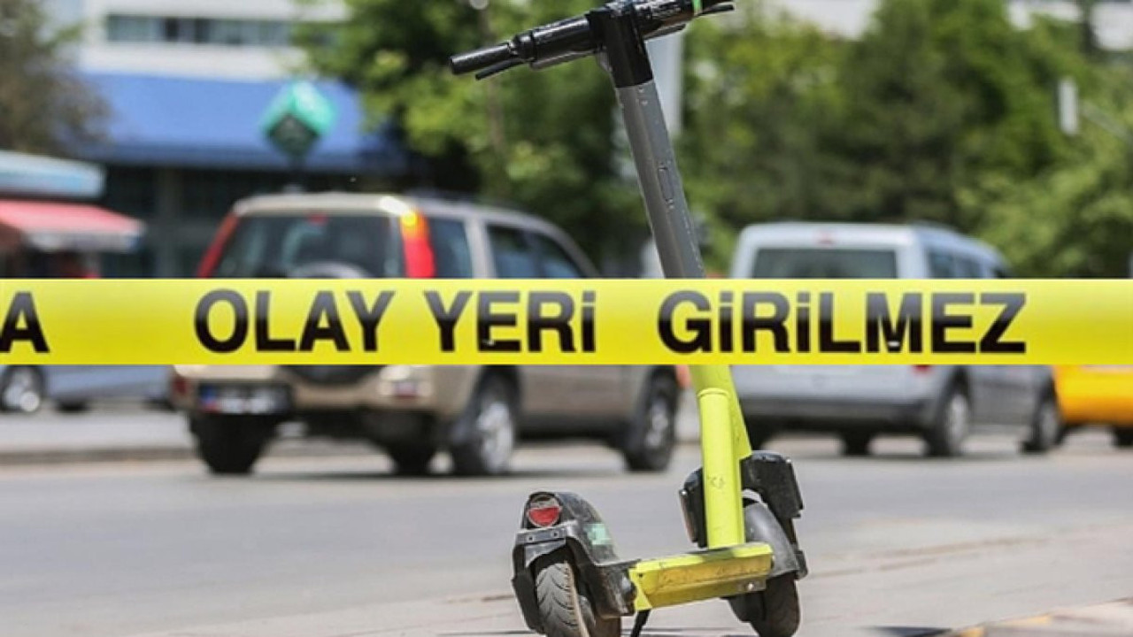 Ankara'da otomobil skutere çarptı