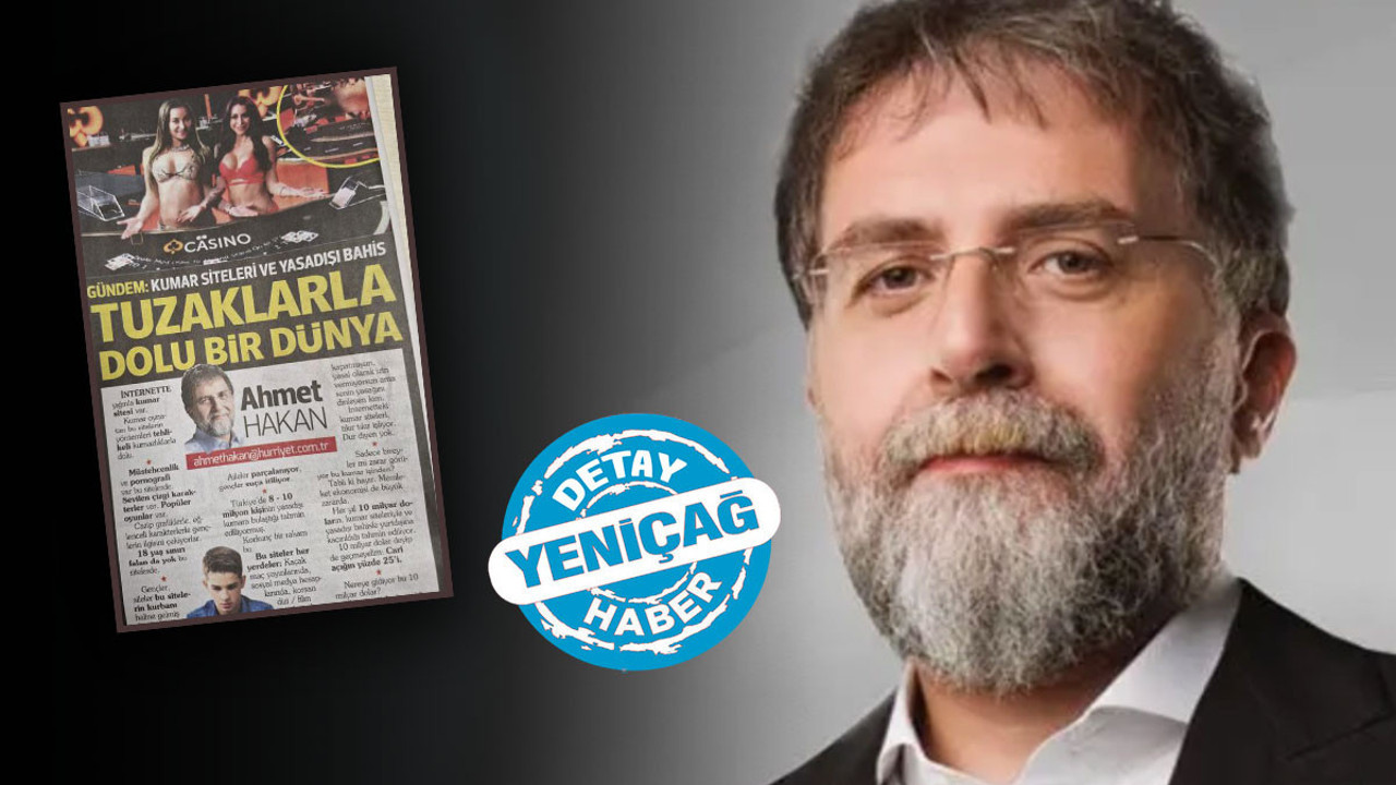 Gençleri yasa dışı bahis sitelerine karşı uyaran Ahmet Hakan kendi patronunu unuttu