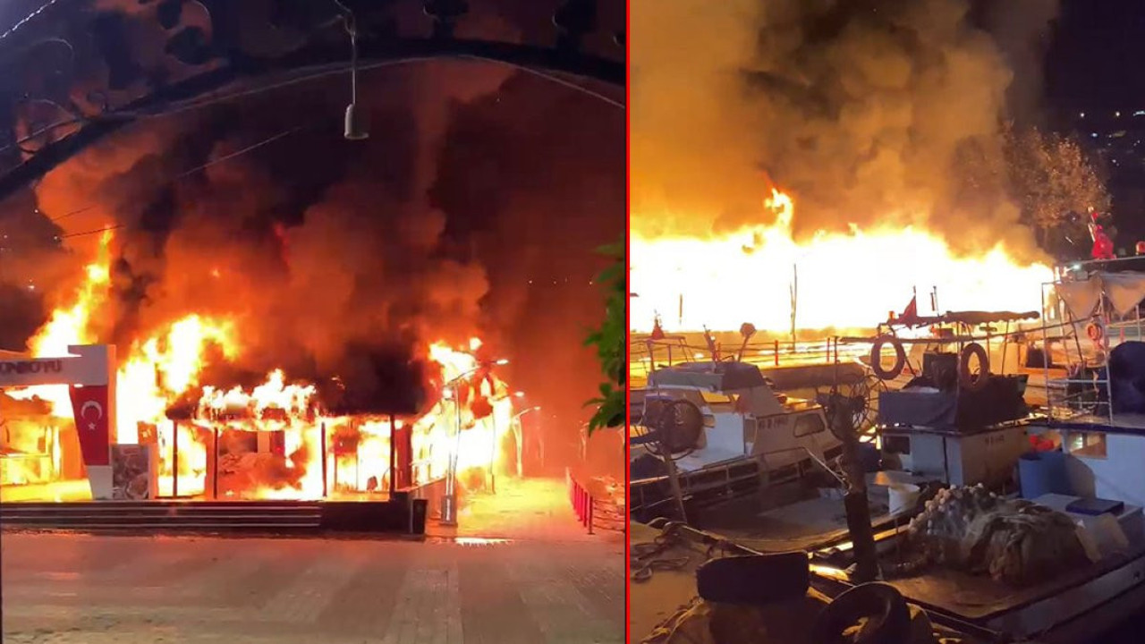 Restoran alev alev yandı (09 Ekim 2024)
